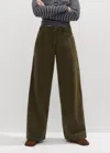 Me+em Relaxed Casual Boyfriend Pant In Duffle Green