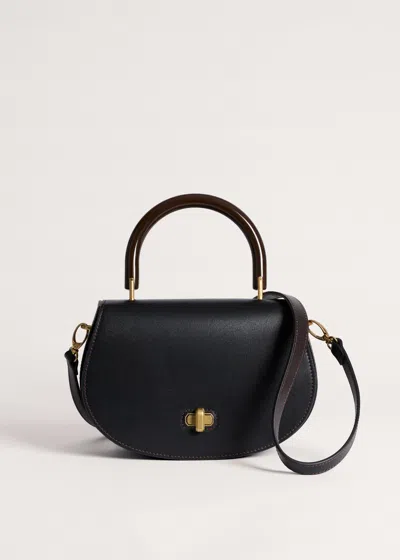 Me+em Resin Top Handle Bag Black