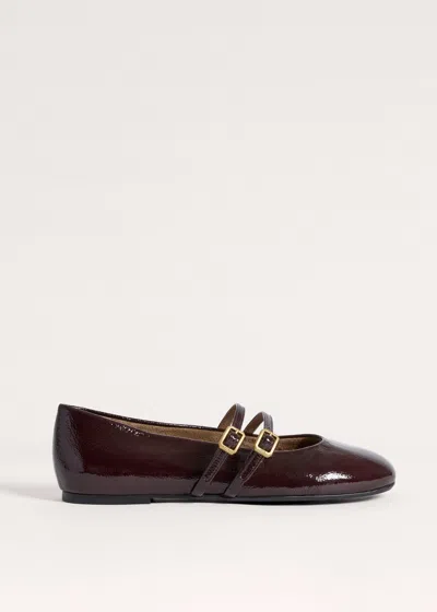 Me+em Round Toe Ballerina Port Brown