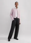 Me+em Satin Crepe Engineered-leg Pant In Black