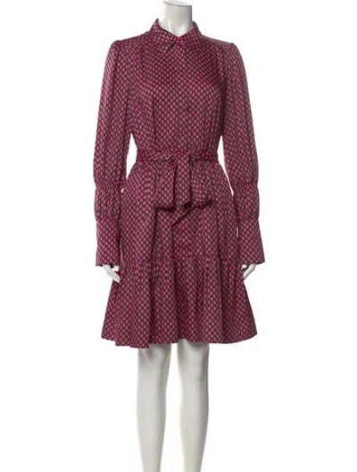 Pre-owned Me+em Satin Knee-length Dress In Green