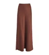 Me+em Satin Maxi Skirt In Brown