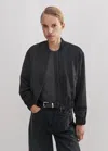 Me+em Satin Twill Evening Bomber In Black