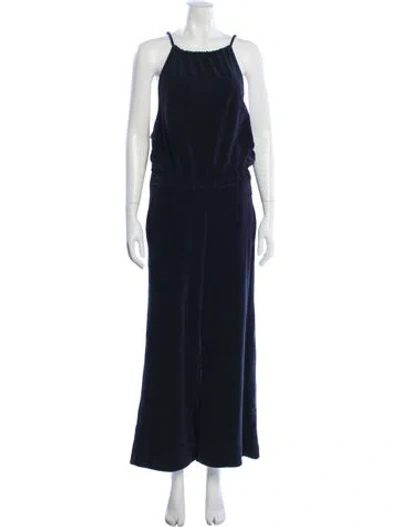 Pre-owned Me+em Scoop Neck Jumpsuit In Blue