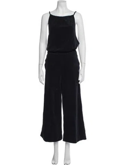 Pre-owned Me+em Scoop Neck Jumpsuit In Blue
