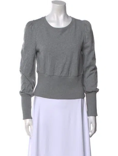 Pre-owned Me+em Scoop Neck Long Sleeve Sweatshirt In Gray