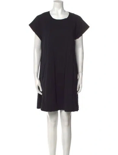 Pre-owned Me+em Scoop Neck Mini Dress In Black