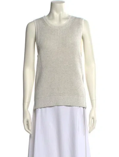Pre-owned Me+em Scoop Neck Sweater In Neutral