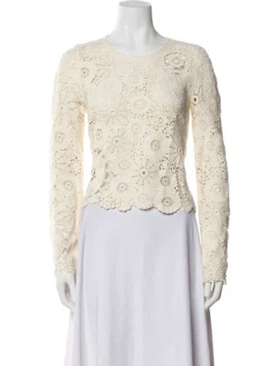 Pre-owned Me+em Scoop Neck Sweater In Neutral