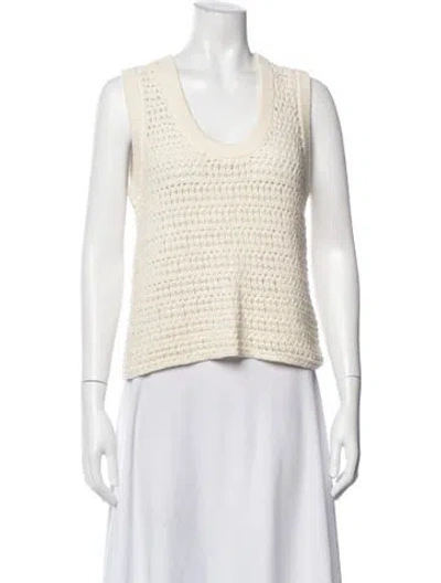 Pre-owned Me+em Scoop Neck Sweater In Neutral