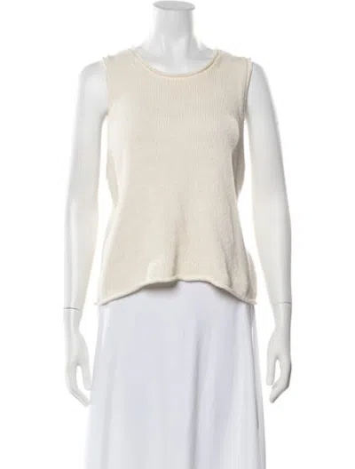 Pre-owned Me+em Scoop Neck Sweater In Neutrals