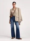 Me+em Short-length Authentic Relaxed Jean In Dark Multi Blue