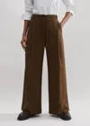 Me+em Short-length Relaxed Drawcord Man Pant In Deep Camel