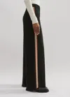 Me+em Short-length Side Stripe Track Pant In Black/lemon