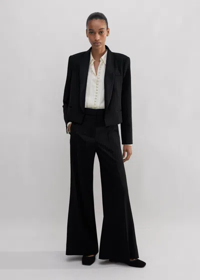 Me+em Short-length Ultra-wide Tux Pant In Black