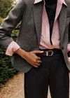 Me+em Short Sharp Shoulder Blazer Grey Multi In Multi
