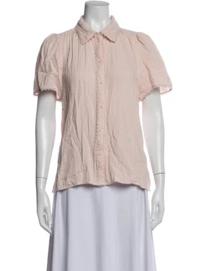 Pre-owned Me+em Short Sleeve Blouse In Pink