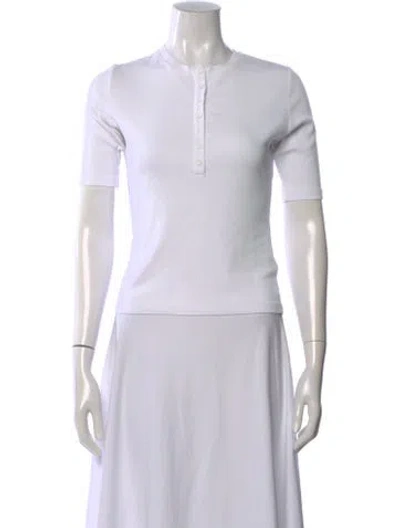 Pre-owned Me+em Short Sleeve Polo In White