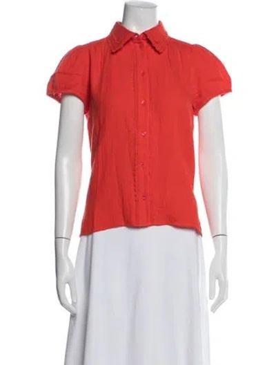 Pre-owned Me+em Short Sleeve Top In Orange
