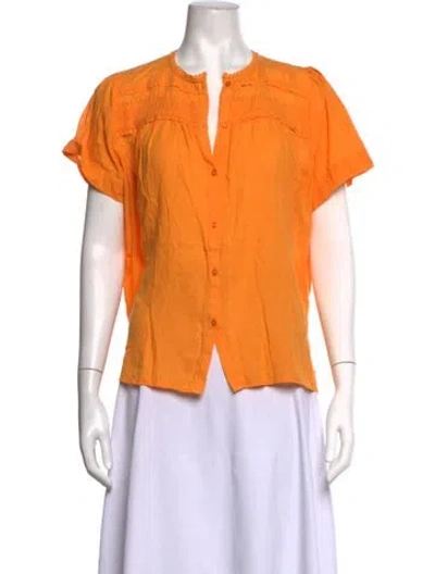 Pre-owned Me+em Short Sleeve Top In Orange