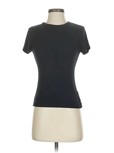 Pre-owned Me+em Short Sleeve Turtleneck In Black