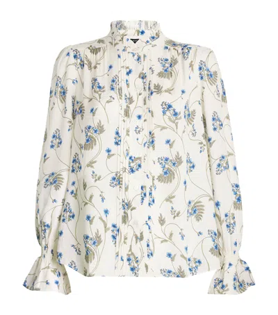 PLUS Forget Me Not Embroidered Scalloped Hem Top