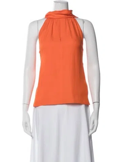 Pre-owned Me+em Silk Halterneck Top In Orange