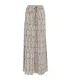 Me+em Silk Linear Keys Print Trousers