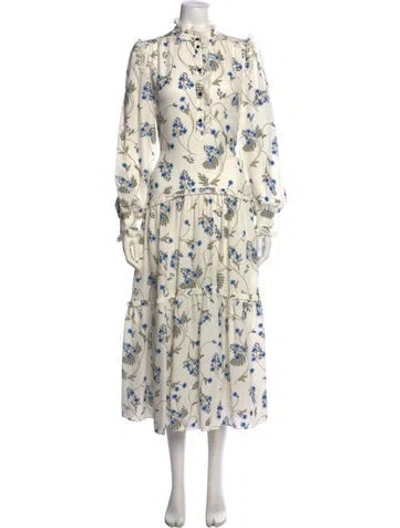 Pre-owned Me+em Silk Long Dress In Neutral