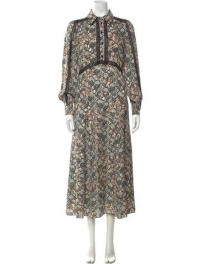 Pre-owned Me+em Silk Long Dress W/ Tags In Neutrals