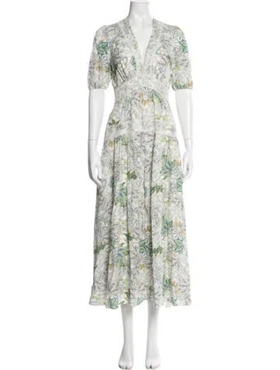 Pre-owned Me+em Silk Midi Length Dress W/ Tags In Multi