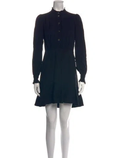 Pre-owned Me+em Silk Mini Dress In Blue