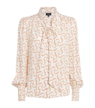 Me+em Silk Patterned Blouse In Multi