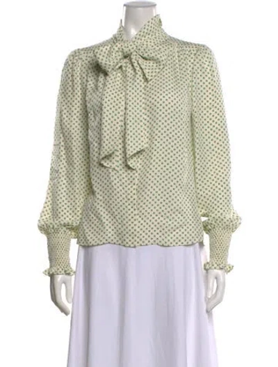 Pre-owned Me+em Silk Printed Blouse In Neutrals