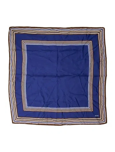 Pre-owned Me+em Silk Striped Scarf In Brown