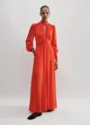 Me+em Silk Ultra Feminine Maxi Dress In Orange Spice