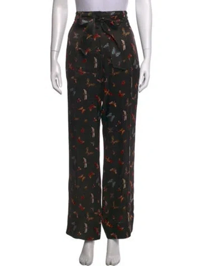 Pre-owned Me+em Silk Wide Leg Pants In Black