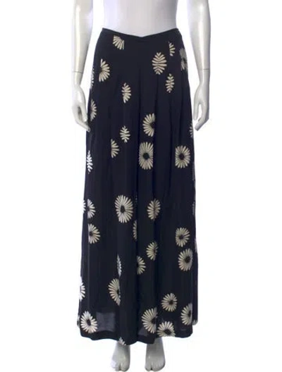 Pre-owned Me+em Silk Wide Leg Pants In Blue
