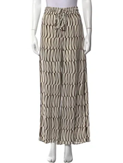 Pre-owned Me+em Silk Wide Leg Pants In Multi
