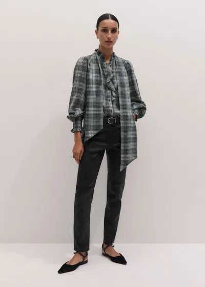 Me+em Skinny Boot Trouser Black Brown In Blue