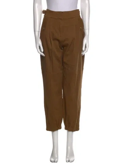 Pre-owned Me+em Skinny Leg Pants In Brown
