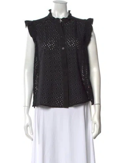 Pre-owned Me+em Sleeveless Blouse In Black