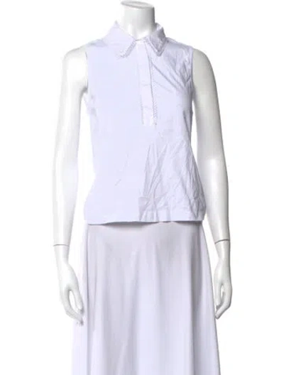 Pre-owned Me+em Sleeveless Top In White
