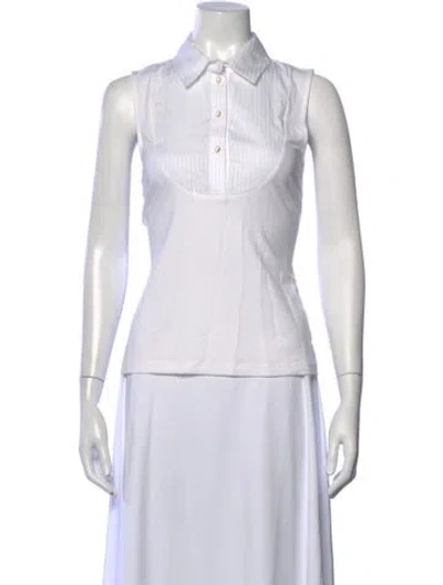 Pre-owned Me+em Sleeveless Top In White