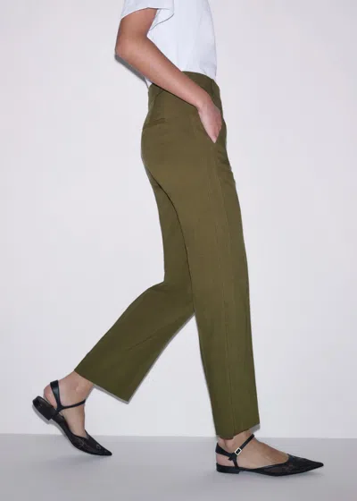 Me+em Slim Crop Pant In Green