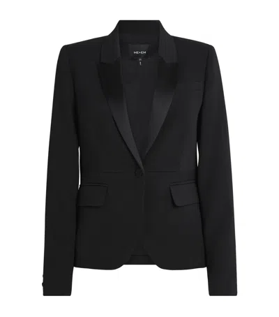 Me+em Slim Sharp Contour Blazer In Black