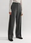 Me+em Slouchy Man Pant In Charcoal/black