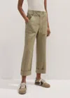 Me+em Smart Slim Pant In Pale Khaki