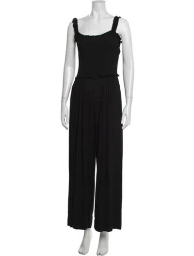 Pre-owned Me+em Square Neckline Jumpsuit In Black