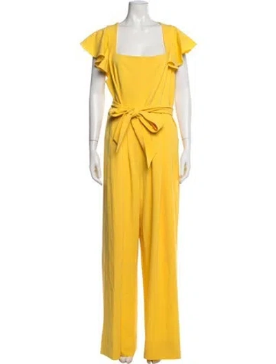 Pre-owned Me+em Square Neckline Jumpsuit W/ Tags In Yellow